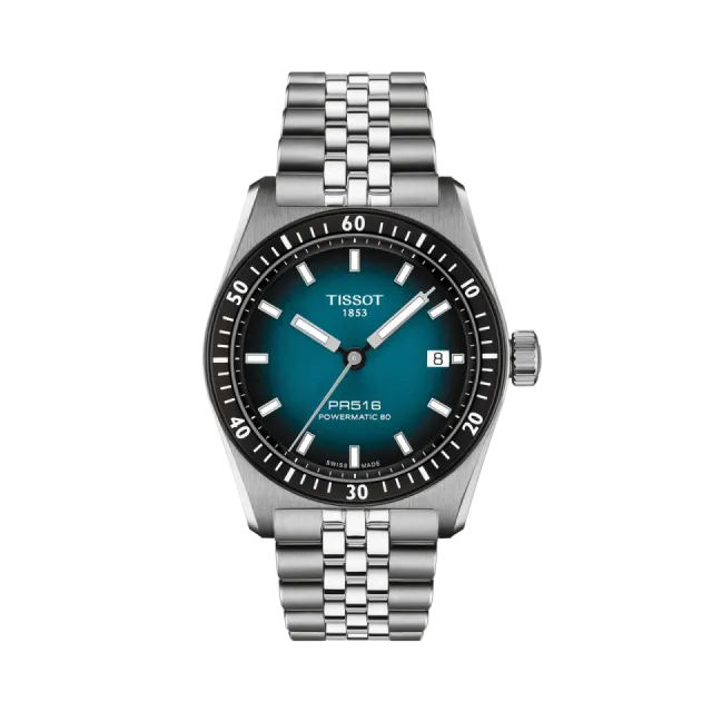 Beğenmek için çift tıkla Tissot PR516 38mm Otomatik Mavi T1494071104100 Görsel 1
