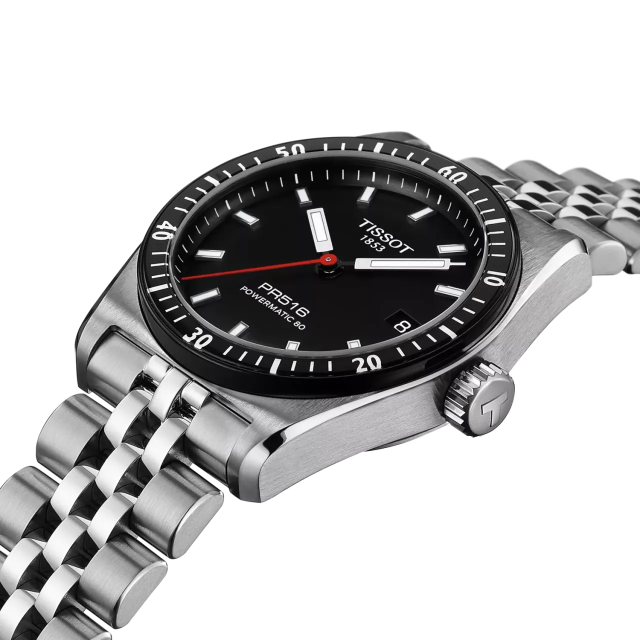 Tissot PR516 38mm Otomatik Siyah T1494071105100 detay görseli 5