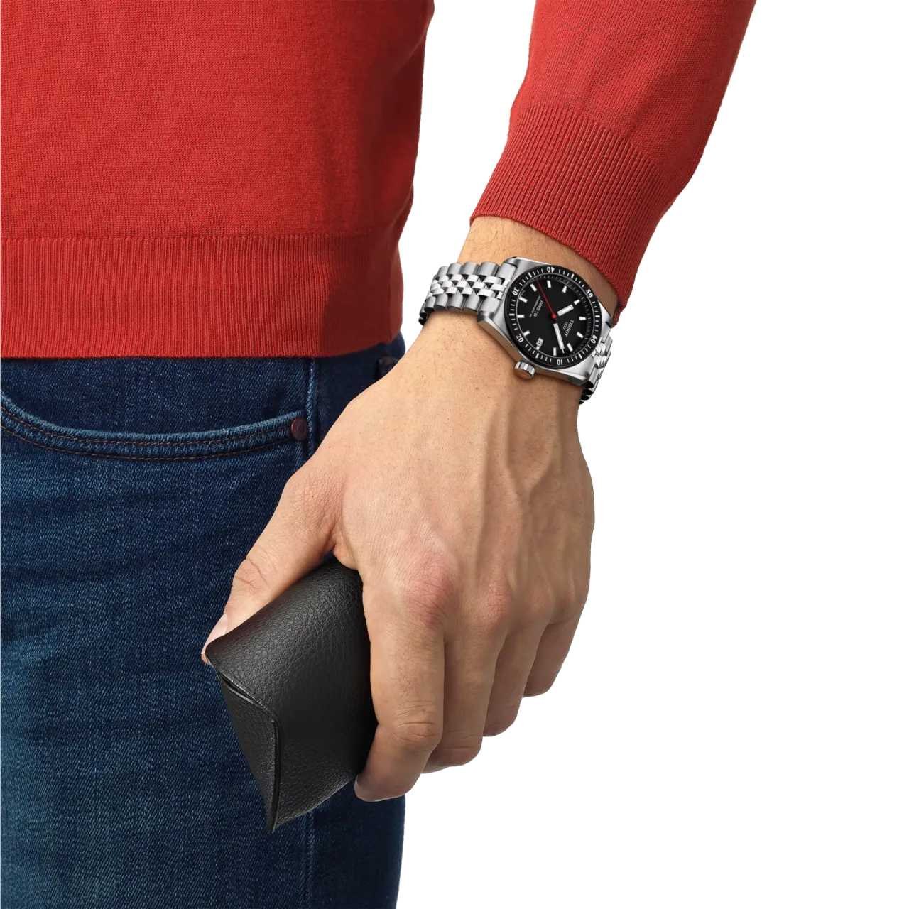 Tissot PR516 38mm Otomatik Siyah T1494071105100 detay görseli 4