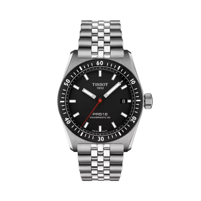 Beğenmek için çift tıkla Tissot PR516 38mm Otomatik Siyah T1494071105100 Görsel 1