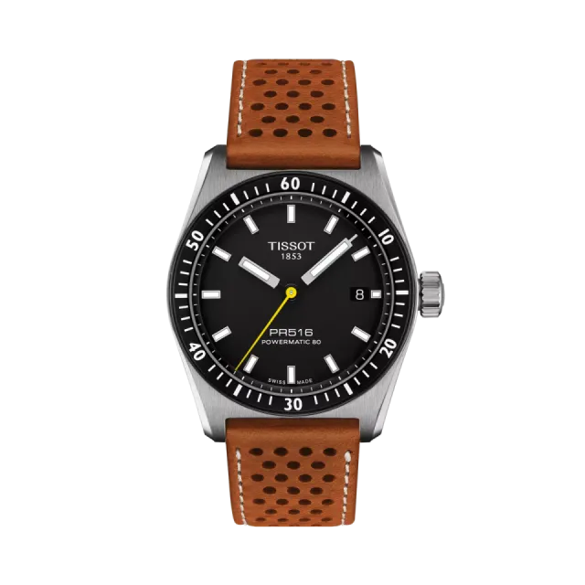 Beğenmek için çift tıkla Tissot PR516 38mm Otomatik Siyah T1494071605100 Görsel 1
