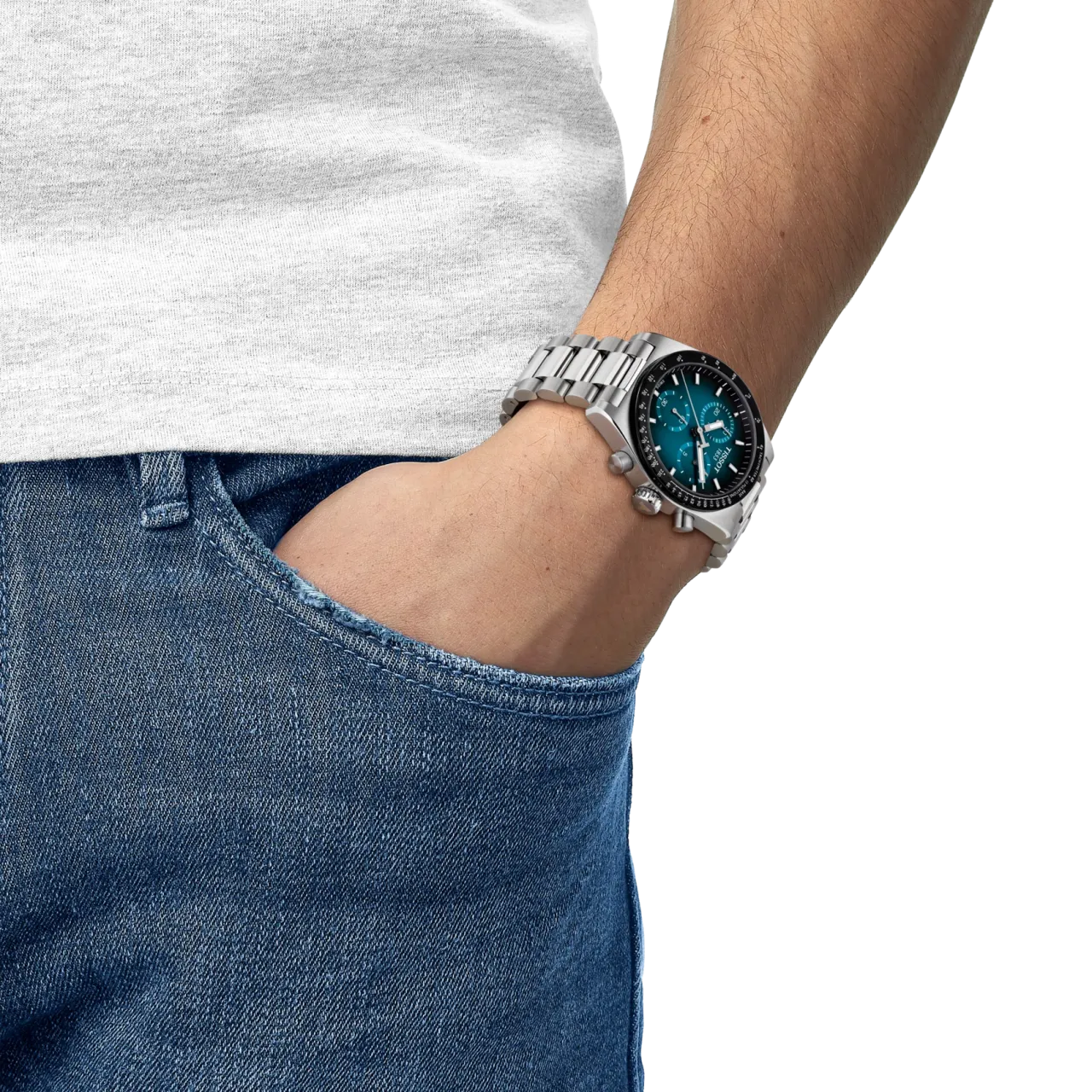 Tissot PR516 40mm Mavi T1494171104101 detay görseli 4