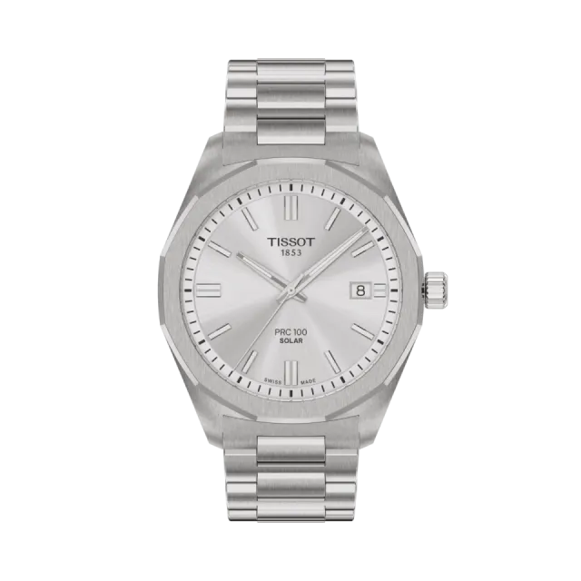 Beğenmek için çift tıkla Tissot PRC 100 Solar Gümüş T1514221103100 Görsel 1