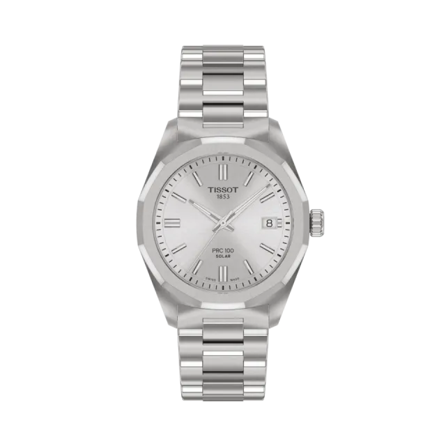 Beğenmek için çift tıkla Tissot PRC 100 Solar 34mm Gümüş T1518221103100 Görsel 1