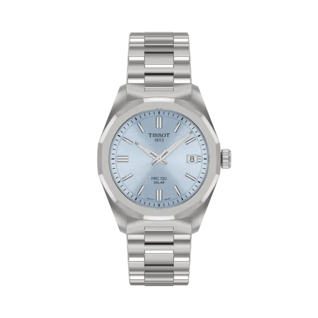 Beğenmek için çift tıkla Tissot PRC 100 Solar 34mm Buz Mavisi T1518221135100 Görsel 1
