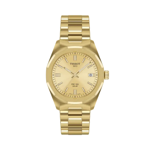 Beğenmek için çift tıkla Tissot PRC 100 Solar 34mm Şampanya T1518223302100 Görsel 1