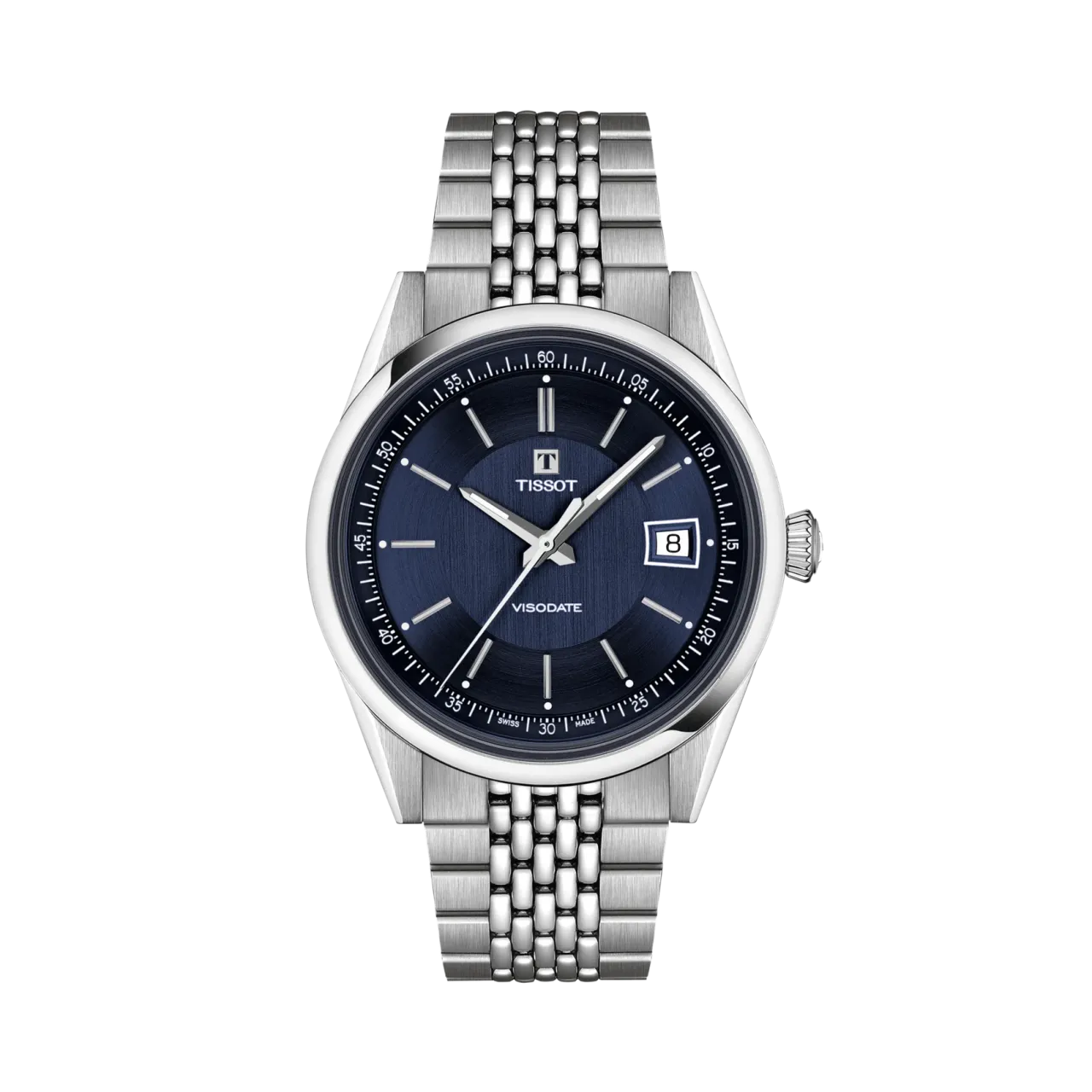 Tissot Visodate 39mm Otomatik Mavi T1574071104100