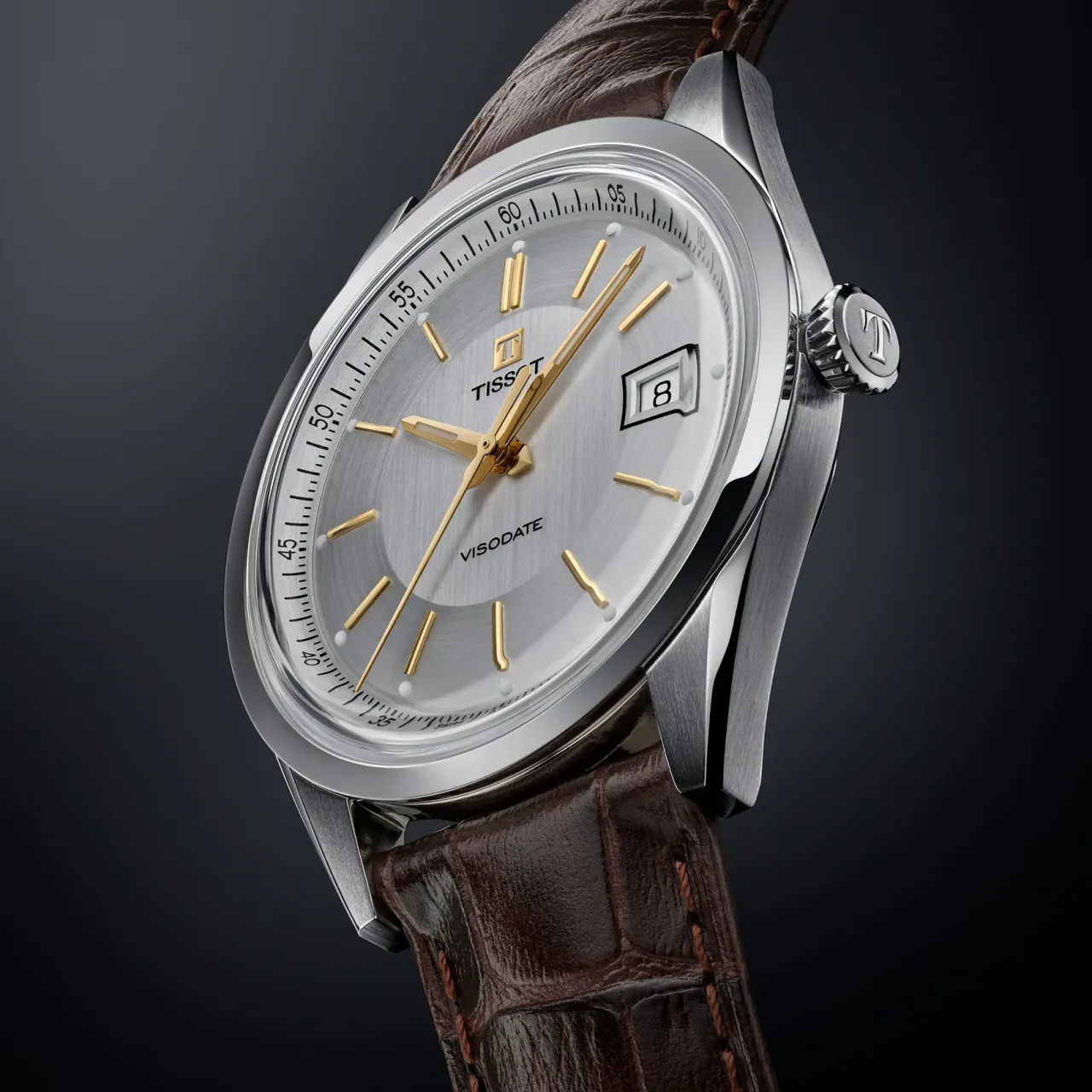 Tissot Visodate 39mm Otomatik Gümüş T1574071603100 detay görseli 5