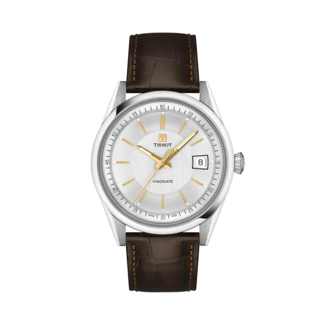 Beğenmek için çift tıkla Tissot Visodate 39mm Otomatik Gümüş T1574071603100 Görsel 1