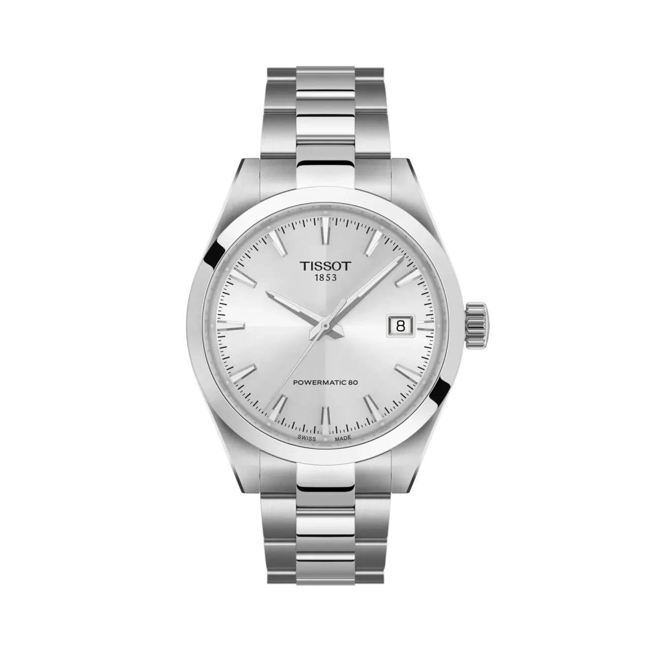 Tissot Gentleman 38mm Otomatik Gümüş T1658071103100