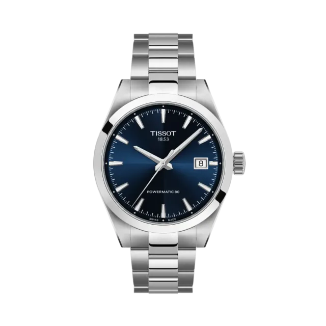 Beğenmek için çift tıkla Tissot Gentleman 38mm Otomatik Mavi T1658071104100 Görsel 1