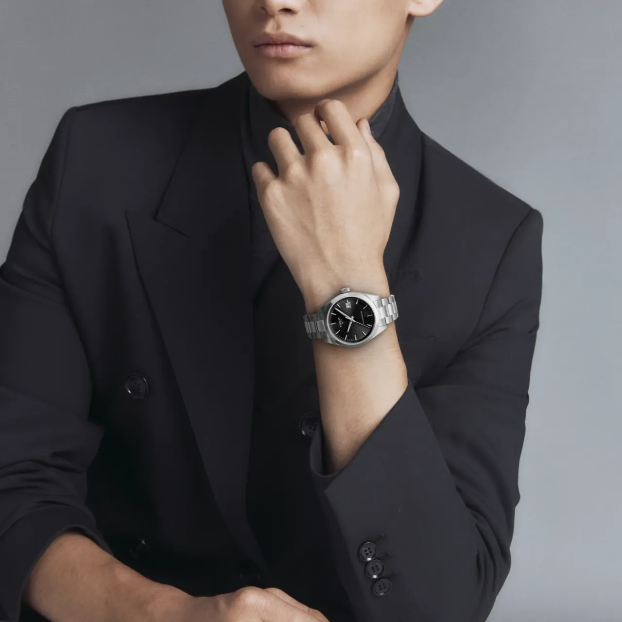 Tissot Gentleman 38mm Otomatik Siyah T1658071105100 detay görseli 4