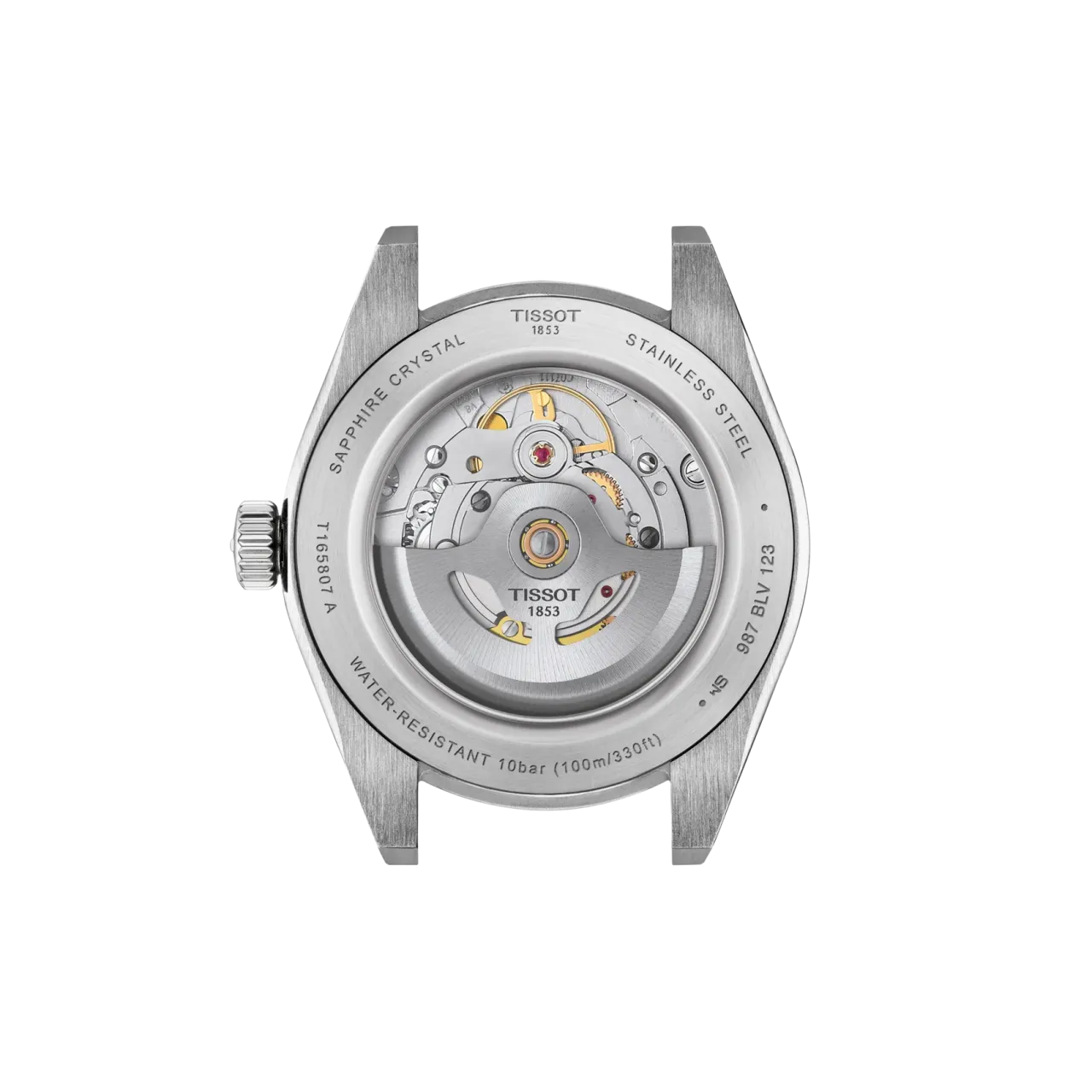 Tissot Gentleman 38mm Otomatik Siyah T1658071105100 detay görseli 2