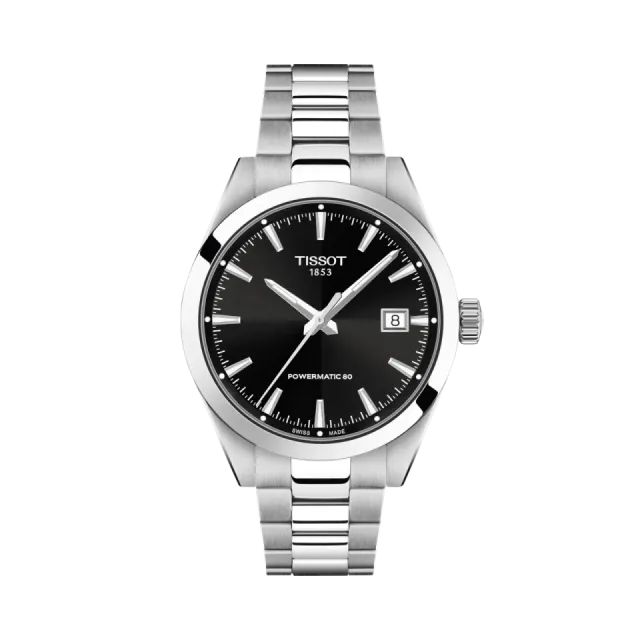 Beğenmek için çift tıkla Tissot Gentleman 38mm Otomatik Siyah T1658071105100 Görsel 1