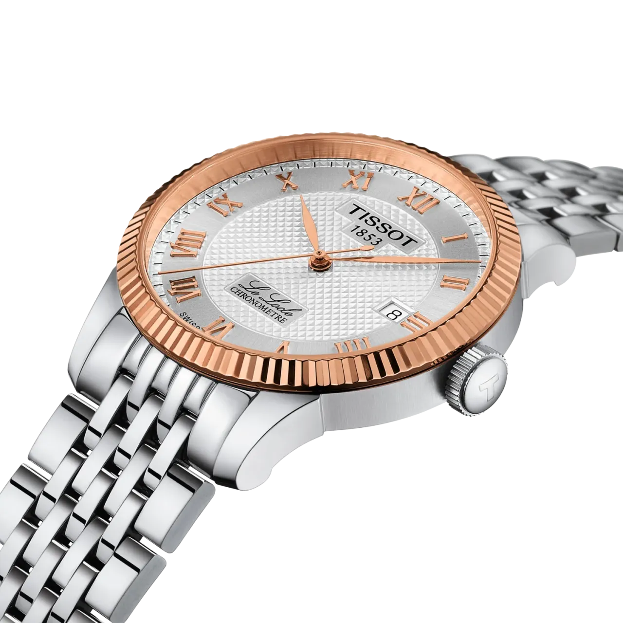 Tissot Le Locle Gold Gümüş Otomatik T9324084103300 detay görseli 5