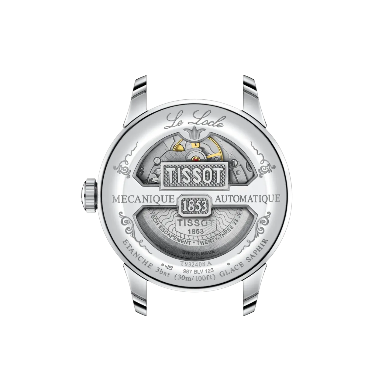 Tissot Le Locle Gold 39mm Otomatik Mavi T9324084604300 detay görseli 2