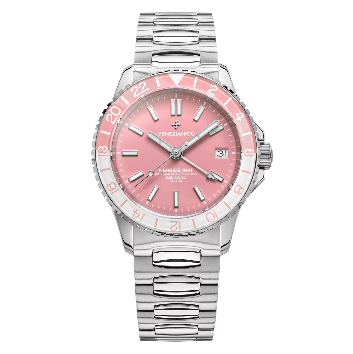 Venezianico Nereide GMT Rosa 3521506C