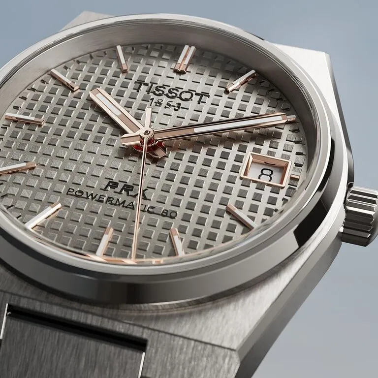 2025 Tissot PRX 38 mm titanyum ve Damascus çelik koleksiyonu