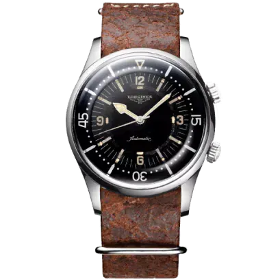 1959 tarihli iç bezelli Longines dalgıç saati