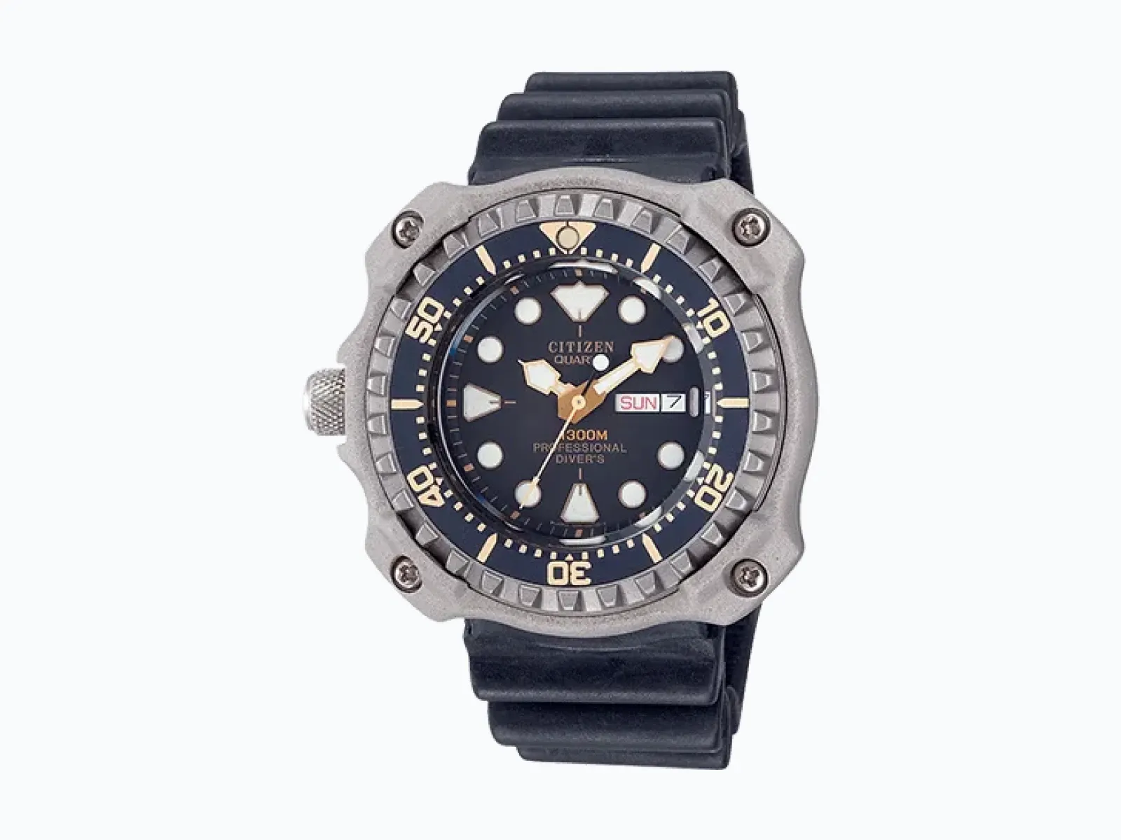 1982 Citizen Professional Diver 1300m titanyum dalış saati
