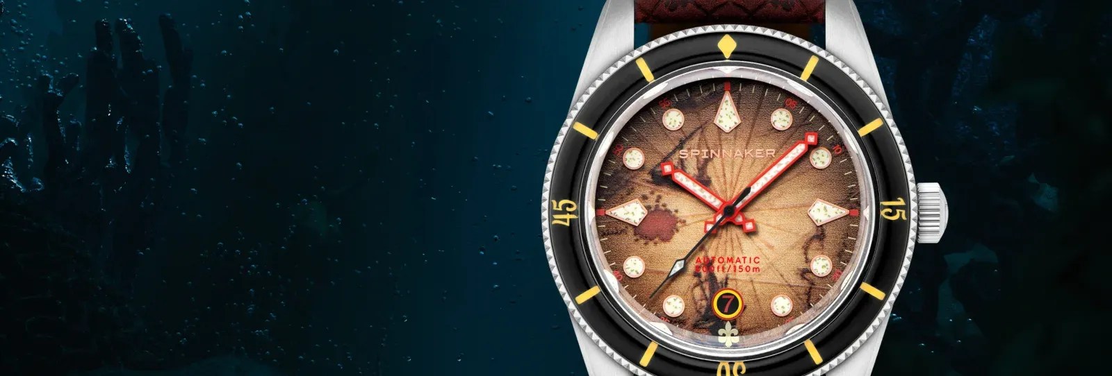 Piri Reis haritasından esinlenen kadranlı Spinnaker Fleuss Limited Edition