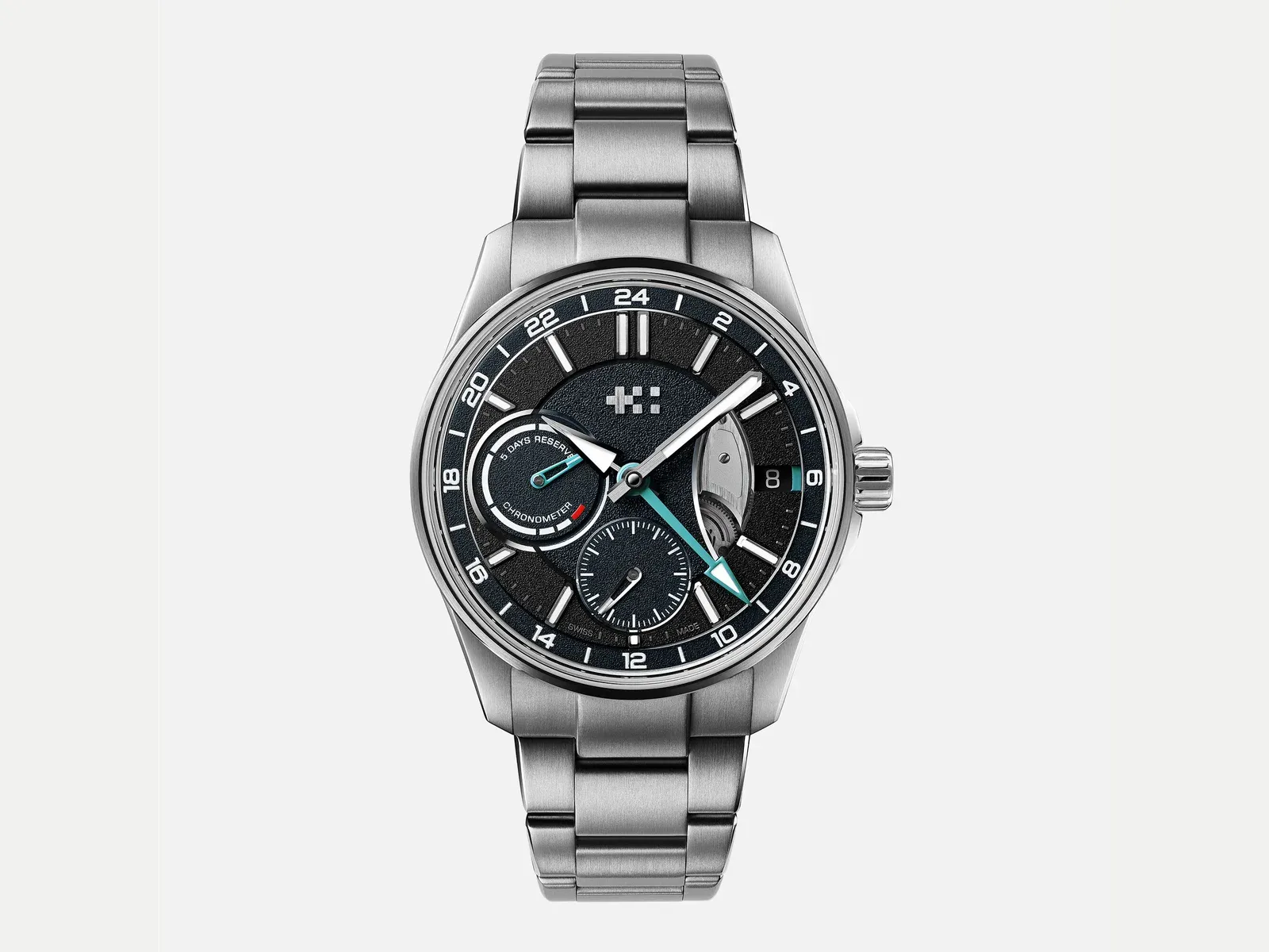 Calibre CW-002 kullanan Christopher Ward C63 True GMT