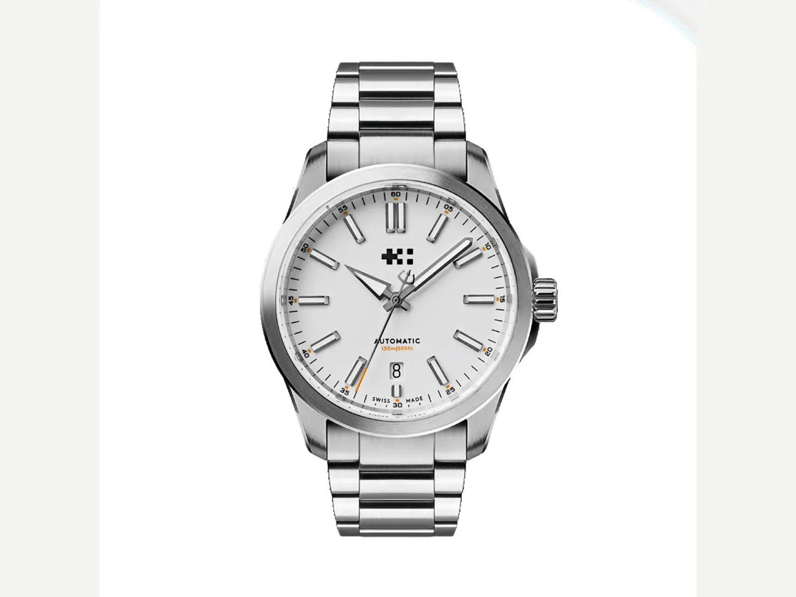 Beyaz kadranlı Christopher Ward C63 Sealander Automatic