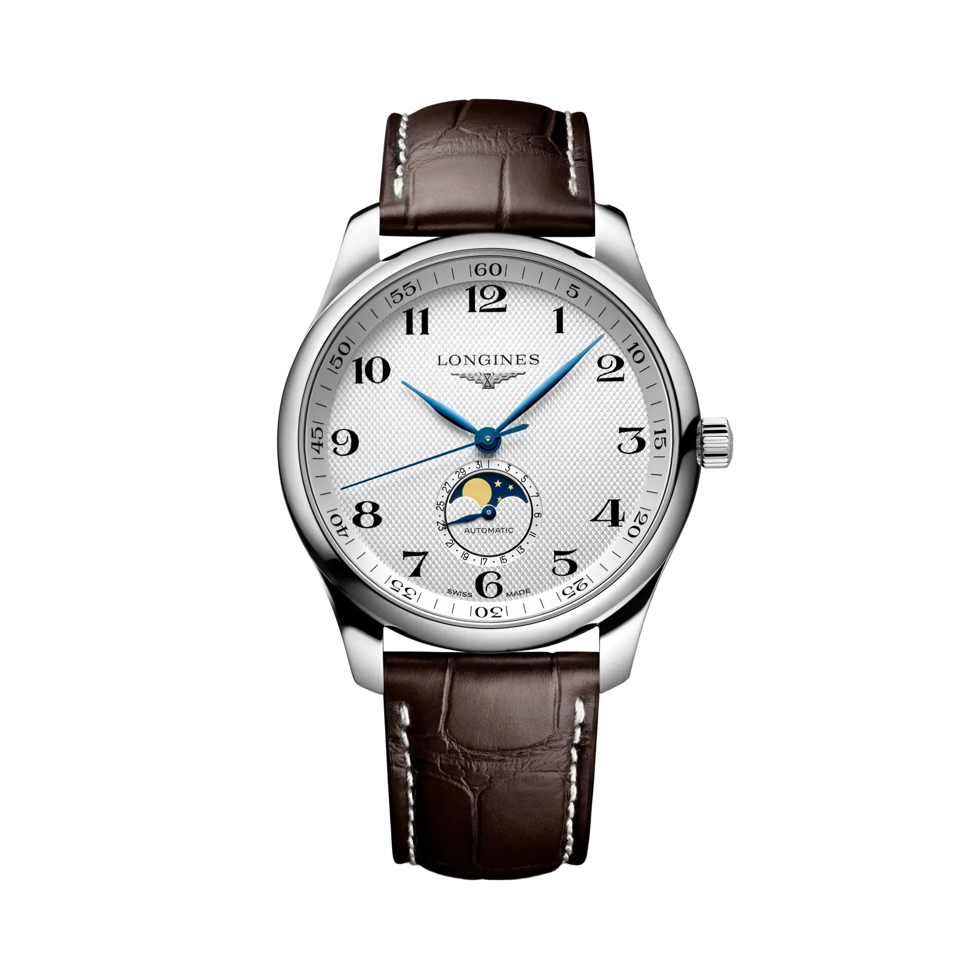 Longines Master Collection ay fazı göstergeli erkek modeli