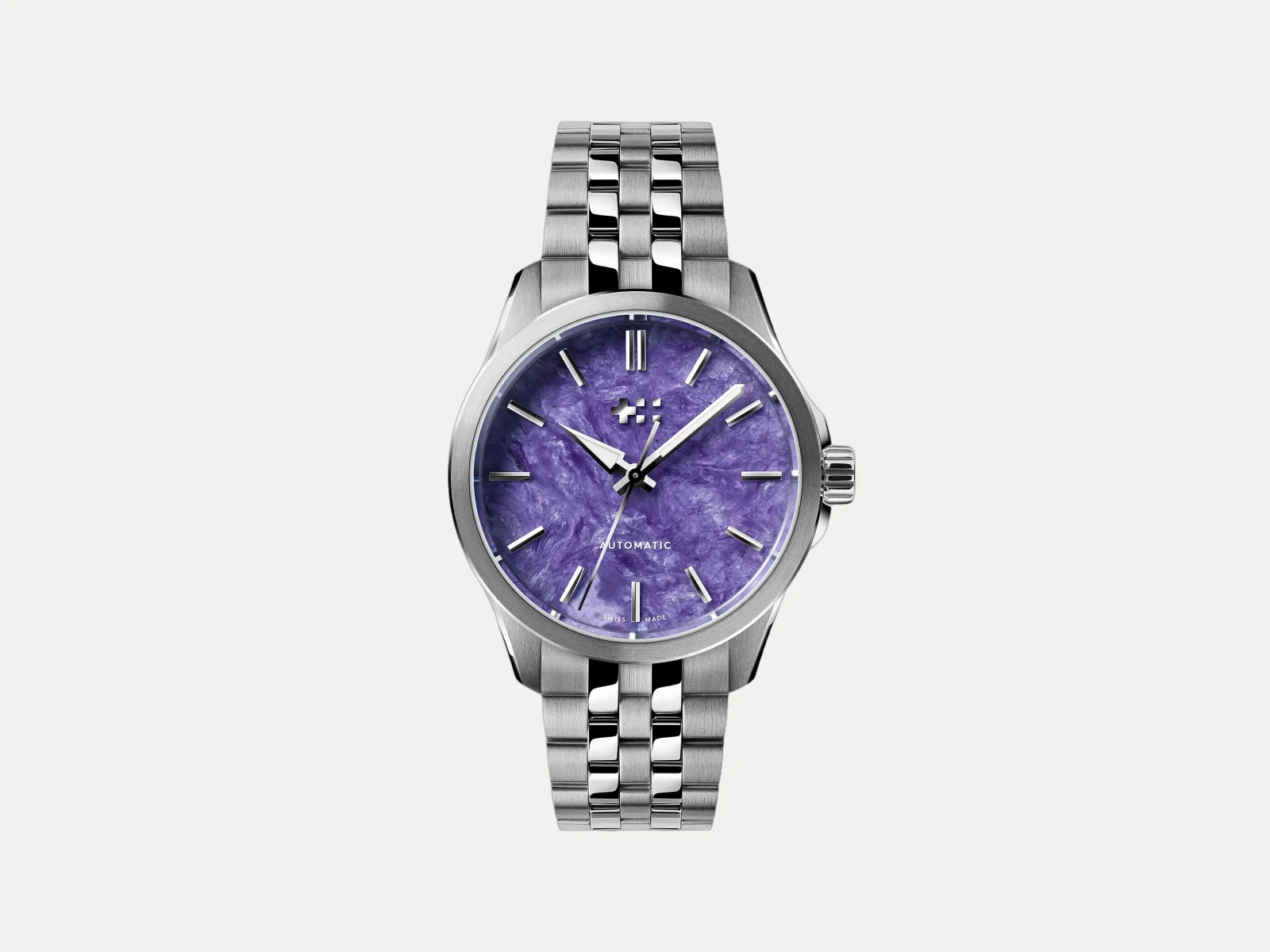 Mor charoite doğal taş kadranlı Christopher Ward C63 Sealander Rocks