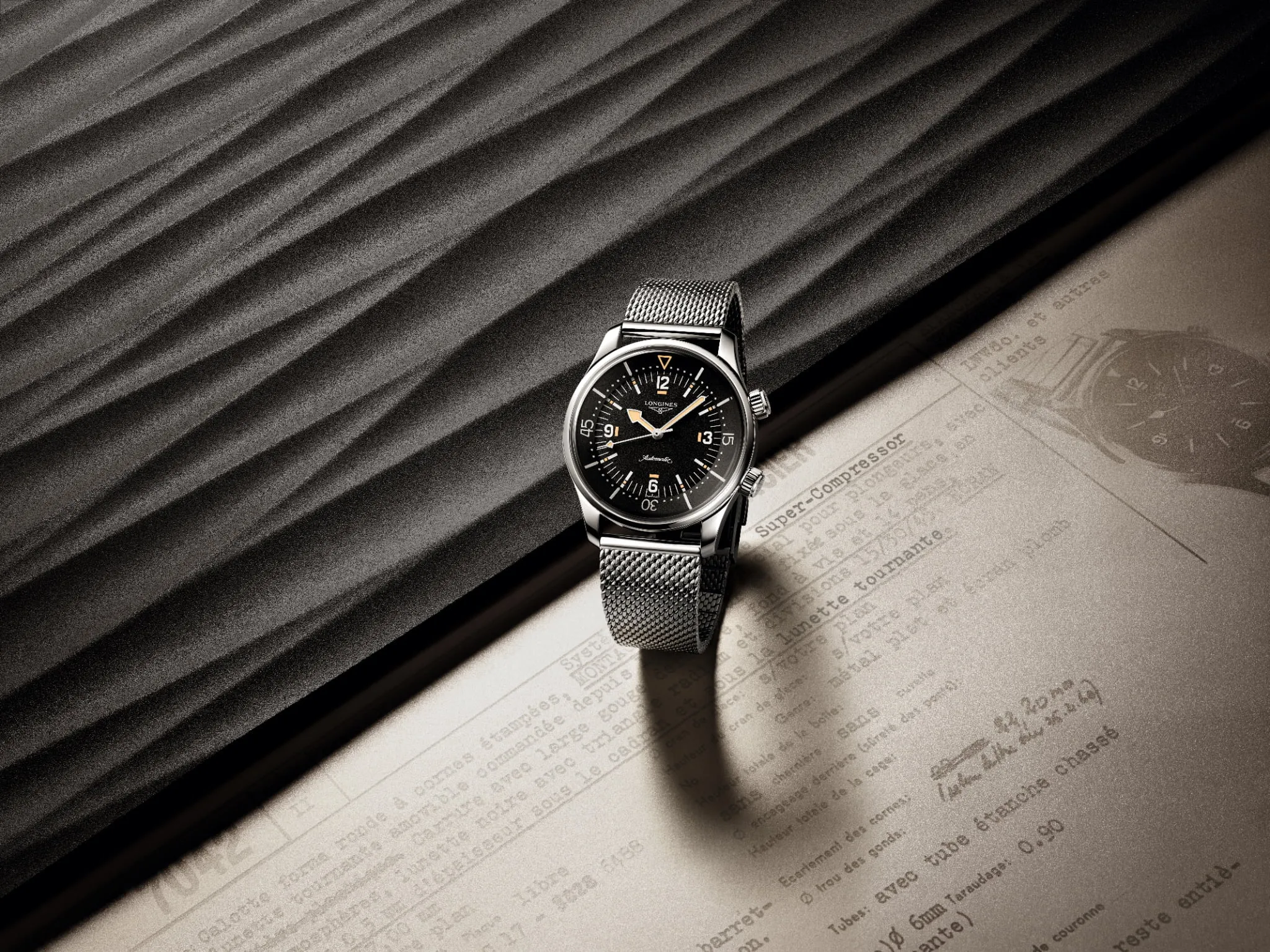 2026 Longines Legend Diver 59 42 mm Milanese bilezikli model