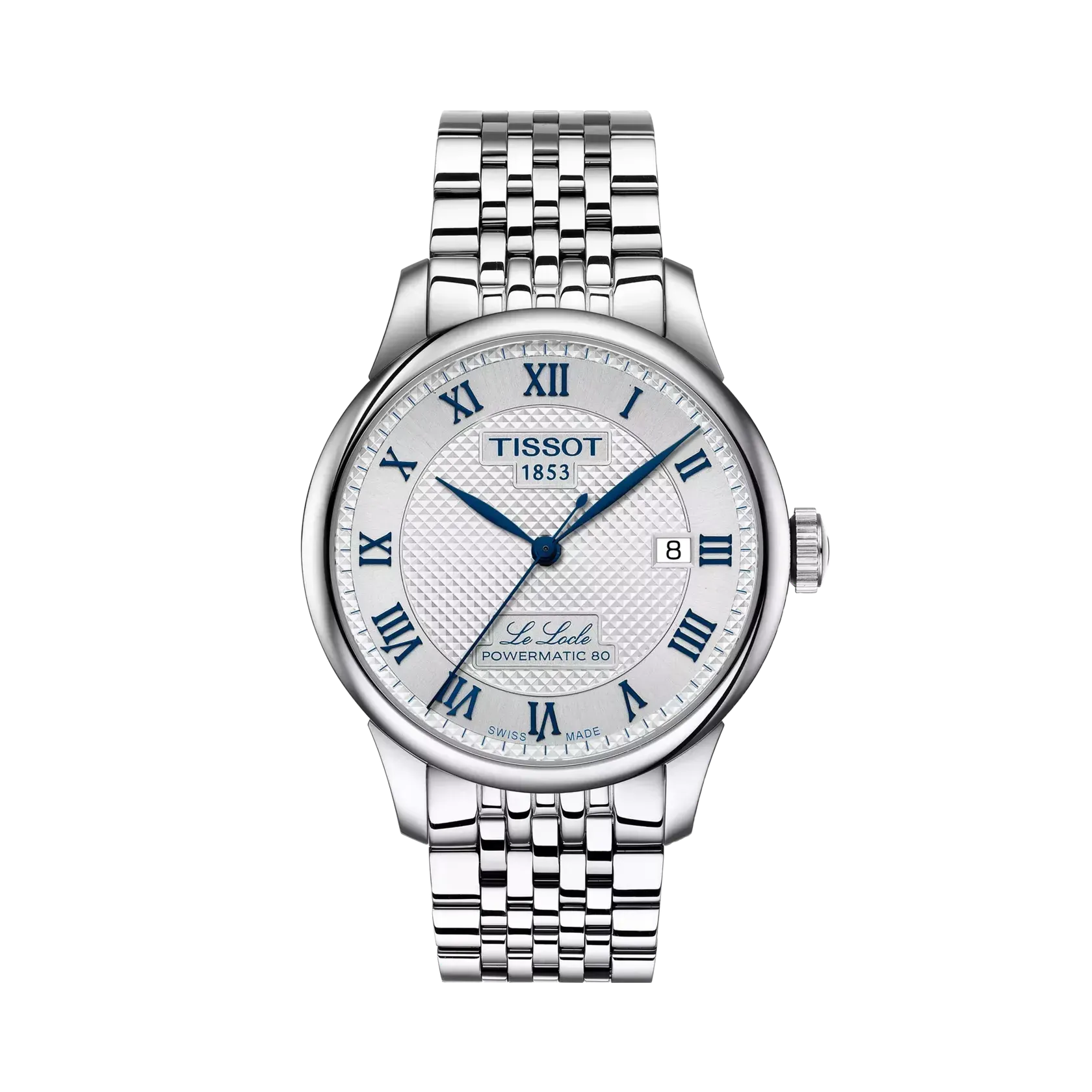 Mavi Roma rakamlı Tissot Le Locle Powermatic 80 20th Anniversary